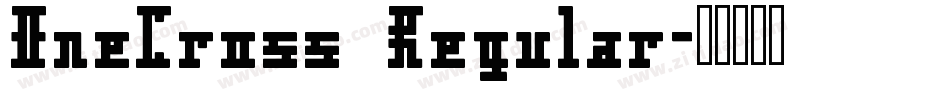 OneCross Regular字体转换